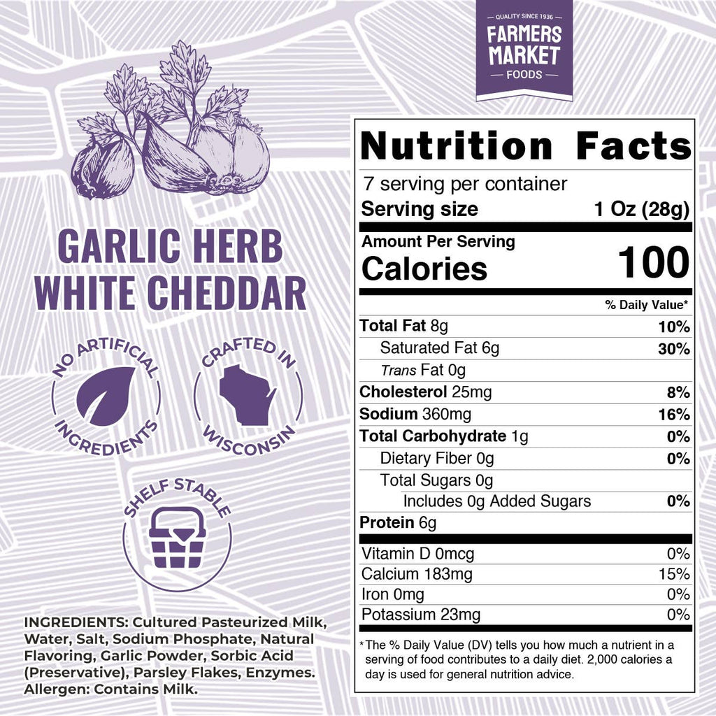 Garlic Herb White Cheddar