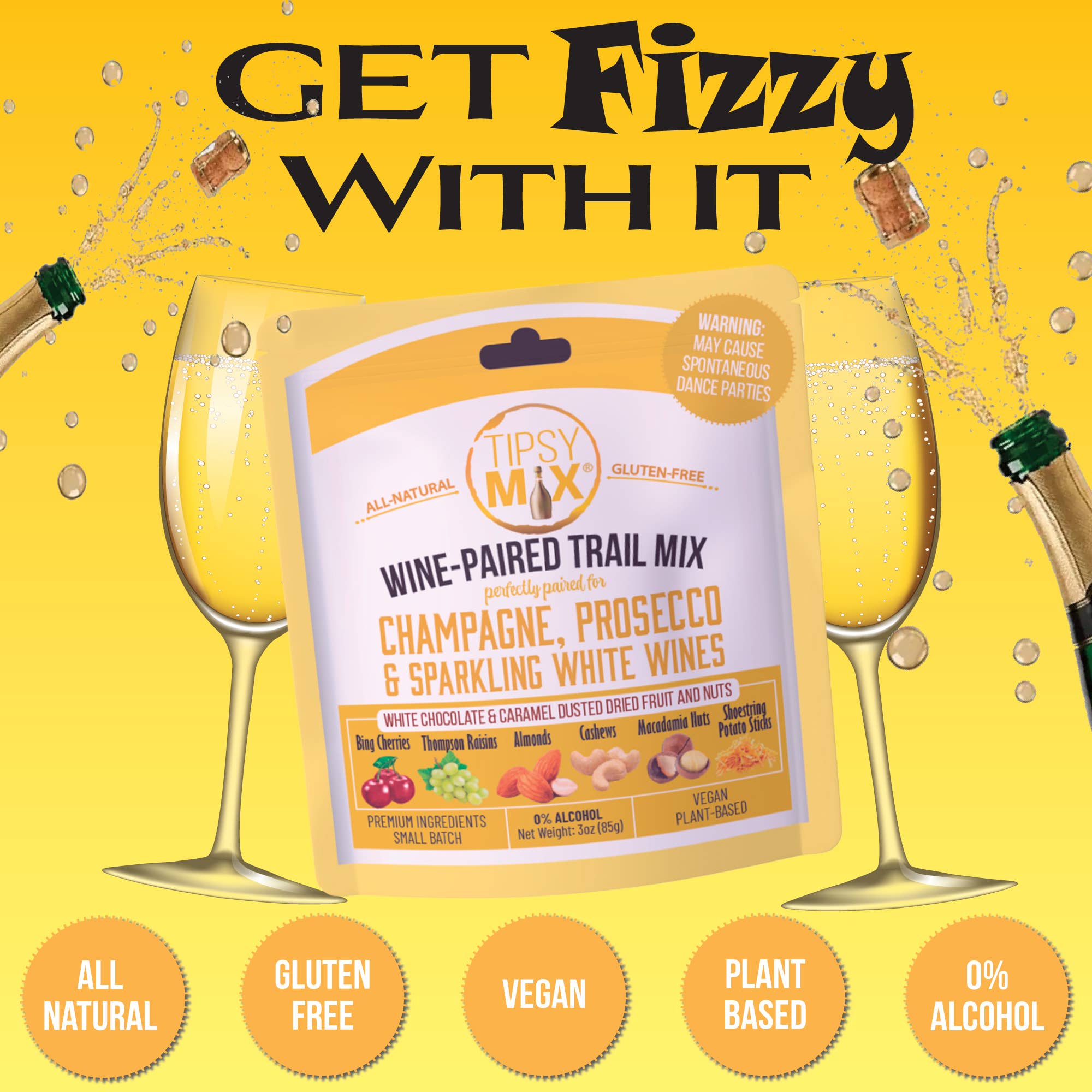 01. Wine-Paired Trail Mix - Champagne & Sparkling White Wine