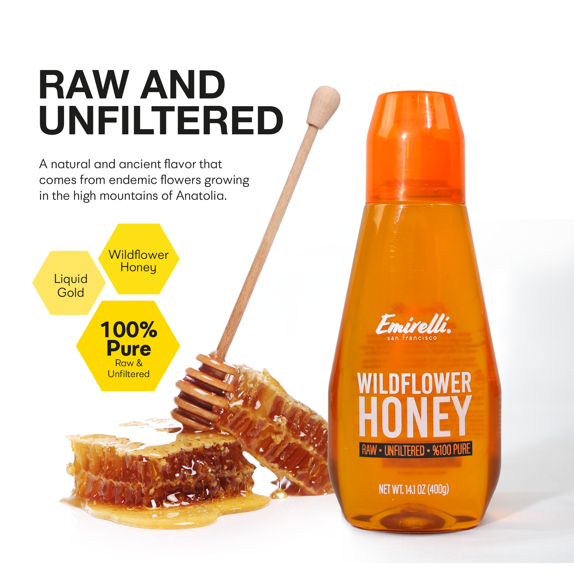 Emirelli | Squeezable Wildflower Honey