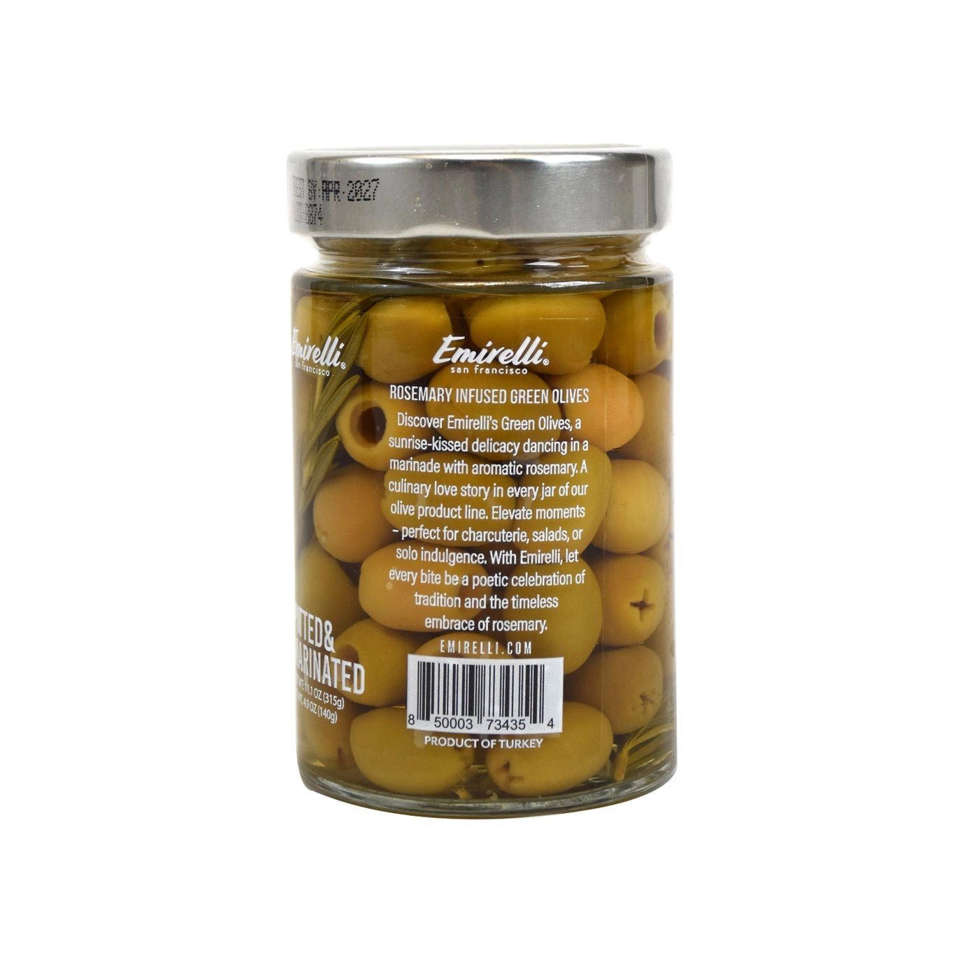 Emirelli Rosemary-Infused Marinated Olives