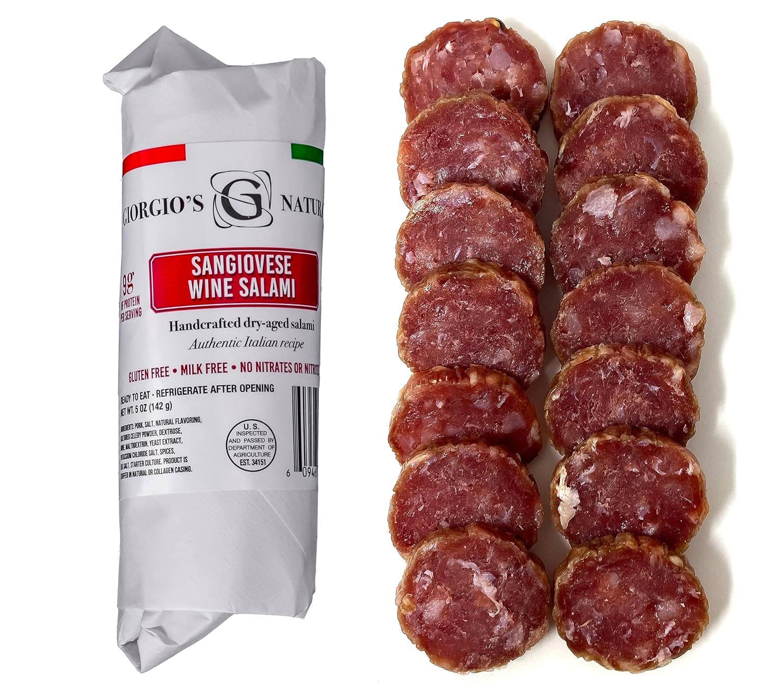 Sangiovese Wine Salami
