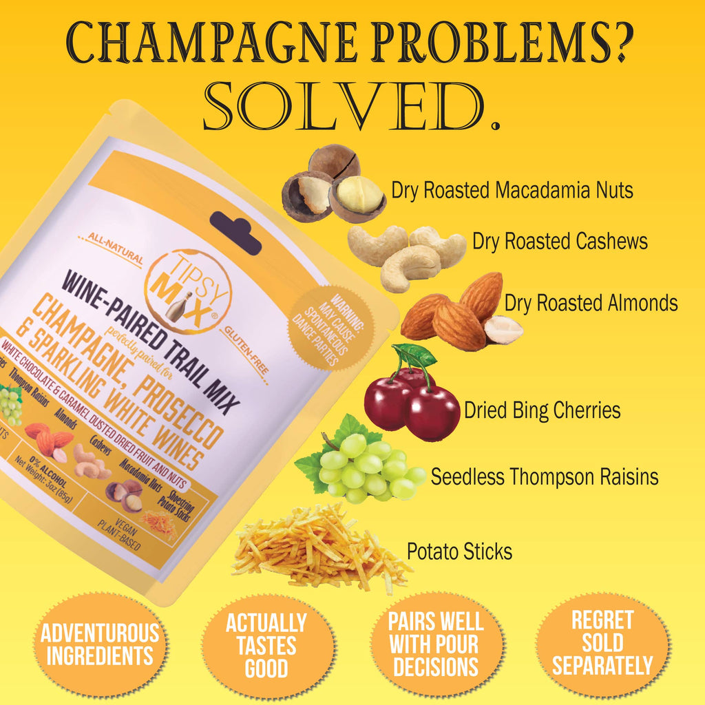 01. Wine-Paired Trail Mix - Champagne & Sparkling White Wine