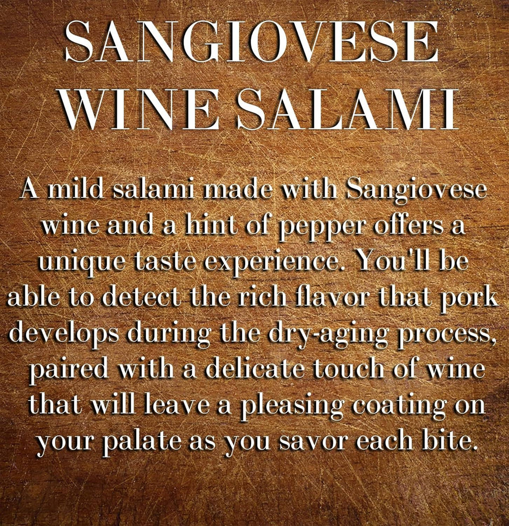Sangiovese Wine Salami