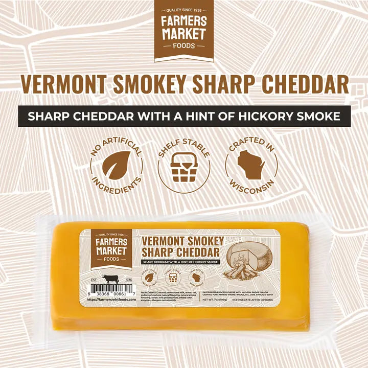 Smokey Sharp Cheddar (Charcuterie Ready)